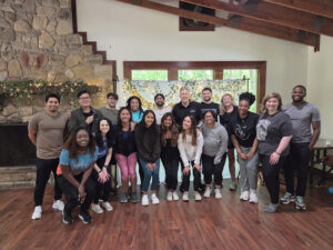 carolinas mobile massage therapy group picture with corporate chair massage clients