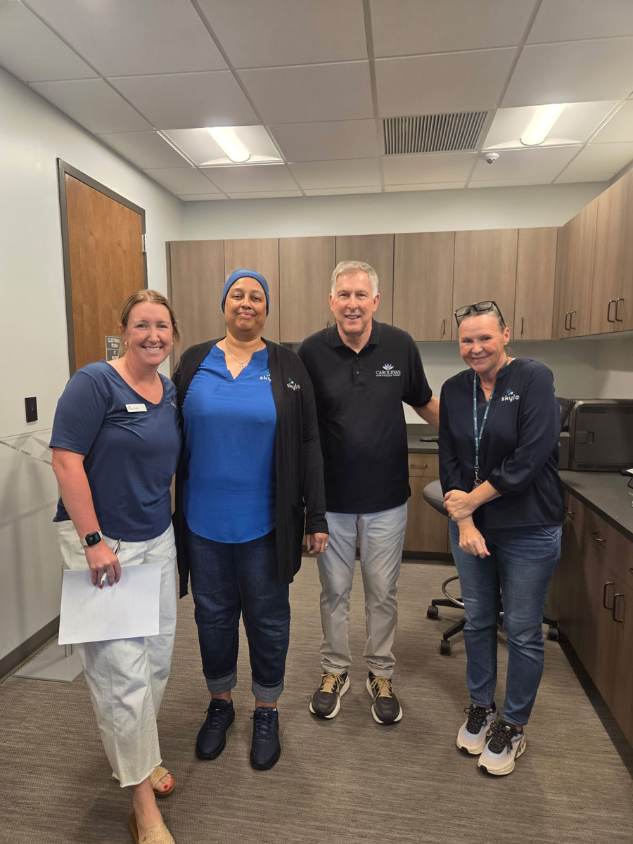 office-staff-appreciation Ricky pictured with medical staff